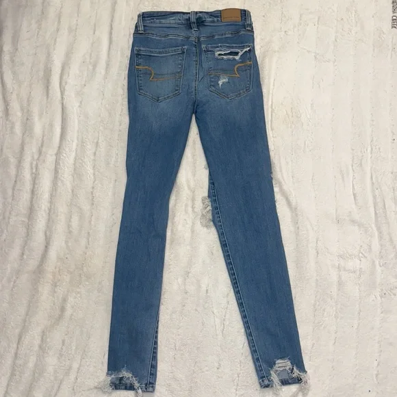 American Eagle “Next Level Stretch” super High Rise Jeggings size 0 - Picture 11 of 16